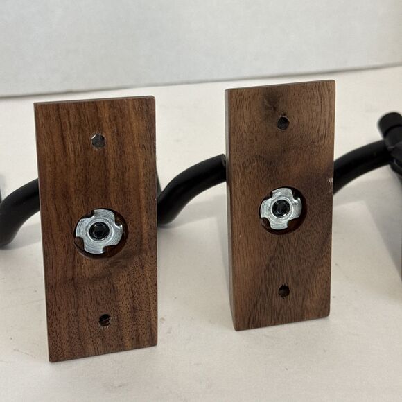 4-Pack Onmiwod Guitar Mahogany Wood Wall Mount Hanger Acoustic Electric Guitars - Picture 6 of 8